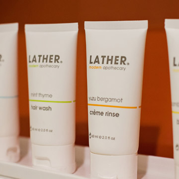 Lather amenities